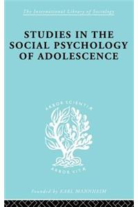 Studies in the Social Psychology of Adolescence