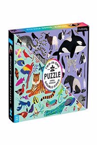 Animal Kingdom 100 Piece Double-Sided Puzzle