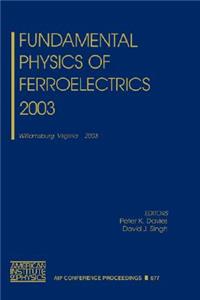 Fundamental Physics of Ferroelectrics 2003