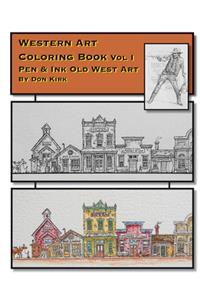 Western Art Coloring Book