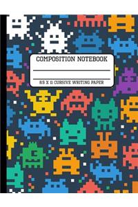 Composition Notebook Cursive Writing Paper
