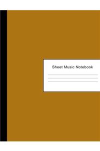Sheet Music Notebook