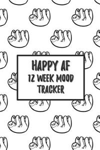 Happy AF 12 Week Mood Tracker