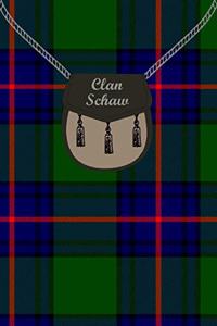 Clan Schaw Tartan Journal/Notebook