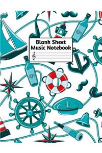 Blank Sheet Music Notebook