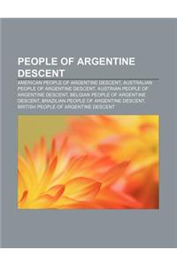 People of Argentine Descent