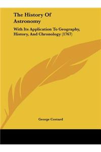 The History of Astronomy