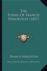 The Poems Of Francis Hingeston (1857)