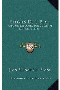 Elegies De L. B. C.