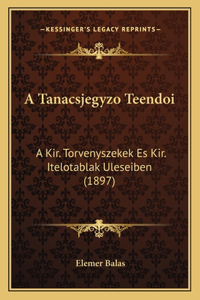 Tanacsjegyzo Teendoi