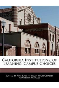 California Institutions, of Learning