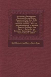 Dictionnaire Oeconomique