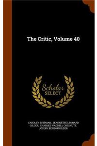 Critic, Volume 40