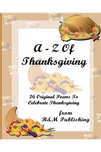 A-Z Of Thanksgiving