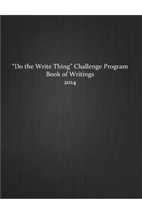Do the Write Thing Challenge Program - Book of Writings 2014
