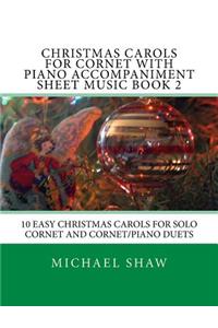 Christmas Carols For Cornet With Piano Accompaniment Sheet Music Book 2