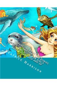 Sparkling Princesses, Mermaids, Unicorns, and Ponies Coloring Book