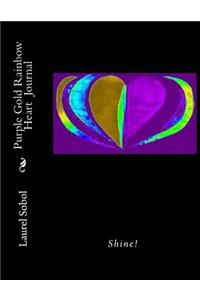 Purple Gold Rainbow Heart Journal