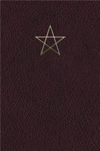 Monogram Pentagram (Neopaganism) Notebook