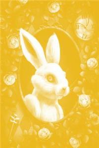 Alice in Wonderland Pastel Modern Journal - Outwards White Rabbit (Yellow)