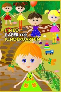 Lined Paper For Kindergarten