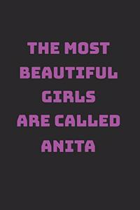 Anita Girl Woman Notebook
