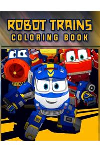 Robot Trains Coloring Book