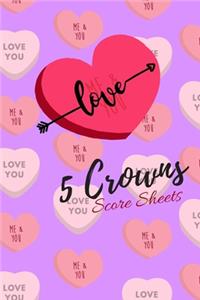 5 Crowns Score Sheets