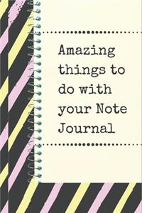 Note Journal for noting and writing anything