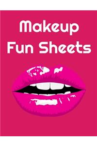 Makeup Fun Sheets: Face Chart to Color with Journal Prompts