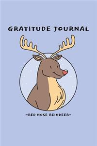 Red Nose Reindeer Gratitude and Affirmation Journal