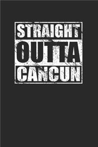 Straight Outta Cancun 120 Page Notebook Lined Journal for Mexican Pride