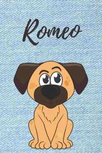 Romeo Hund-Malbuch / Notizbuch Tagebuch
