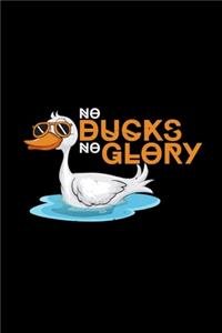 No Ducks No Glory: 6x9 DUCK - blank with numbers paper - notebook - notes