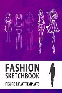Fashion Sketchbook Figure & Flat Template