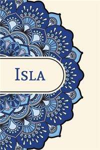 Mandala Notebook with Personalized Monogram Isla