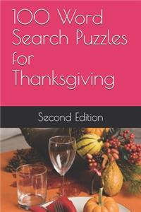 100 Word Search Puzzles for Thanksgiving