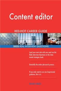 Content editor RED-HOT Career Guide; 2522 REAL Interview Questions