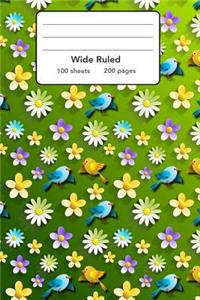 Wide Ruled Composition Notebook 6