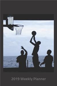 Plan on It 2019 Weekly Calendar Planner - Basketball at Sea