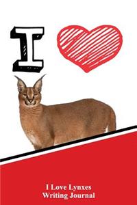 I Love Lynxes Writing Journal
