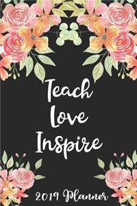 Teach Love Inspire 2019 Planner