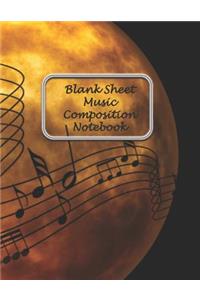Blank Sheet Music Composition Notebook
