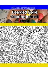 Bearded Collie Coloring Journal Book