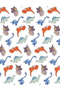 Notebook: Dinosaurs Cover - Lined Notebook - Journal - Composition Book - 8.5 X 11 Paper - Wide Ruled - 100 Pages