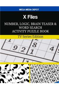 X Files Number, Logic, Brain Teaser and Word Search Activity Puzzle Book