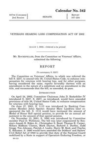 Veterans Hearing Loss Compensation Act of 2002