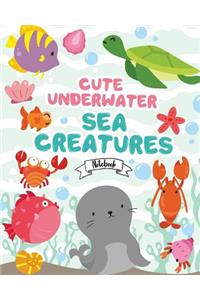 Notebook ( Cute Underwater Sea Creatures Cover )