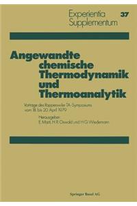 Angewandte Chemische Thermodynamik Und Thermoanalytik