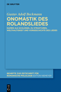 Onomastik Des Rolandsliedes